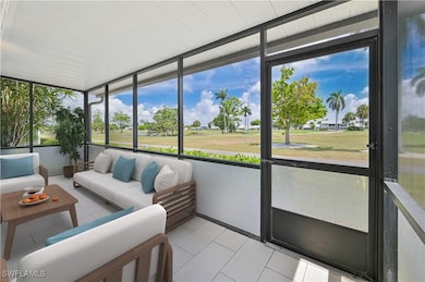 Large screened in lanai with electric hurricane sh