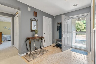 Nice sized coat closet as you walk in