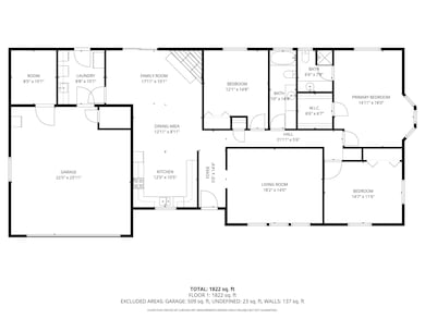 2D Floor Plan for 1400 La Sal Circle