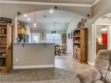 Kitchen is open to the living room