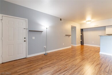 Textured vinyl flooring adds to the elegant look o