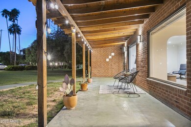 Patio with intact historic features