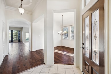 Off the entry you have the dining room to the right.