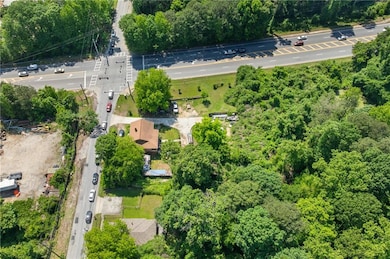 Aerial overview of property's location