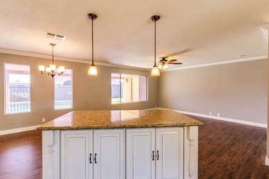 Brand new kitchen island w/ granite