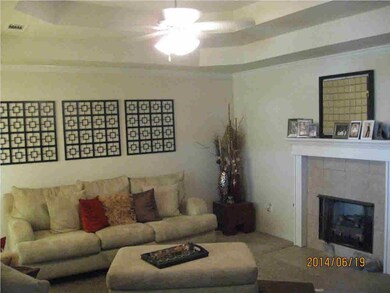 Family room with fireplace