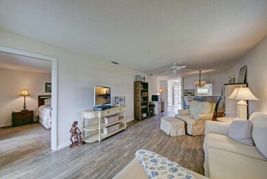 Living Area with Wood Look Plank Floor