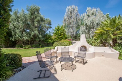Lots of seating area in backyard
