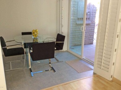 Mies Van Der Rowe dining table, out to p