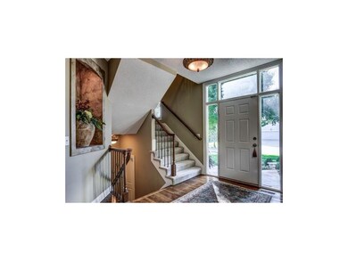 Staircase with iron balusters