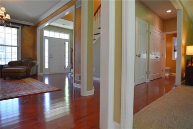 The open layout allows for seamless entertaining.