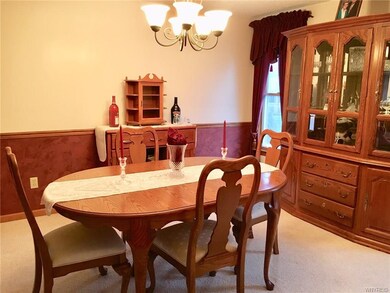 Very Nice Formal Dining room with wall to wall car