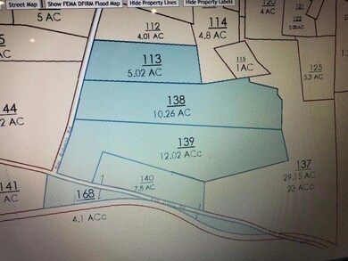 plat of 4 parcels that make up the 35 acres for sale