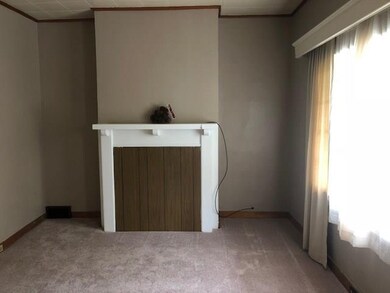 Decorative fireplace in living room
