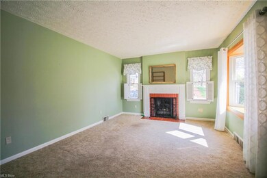 Fireplace in the living room