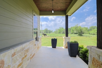 Covered front porch.