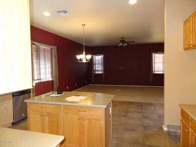 Kitchen into family Room