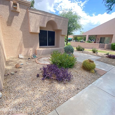 Front entry with walkway