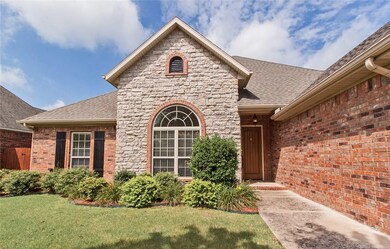 Beautiful brick and stone work on exterior of home