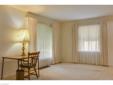 Living Room with Window Curtains