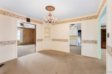 Large, formal dining room
