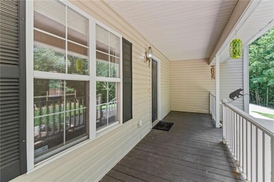 View of wooden porch