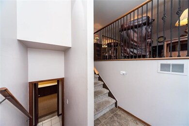 Stairway up to the main living area