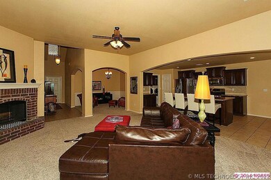 Living room with newer carpet
