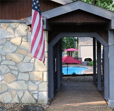 Poolside entry