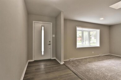 Inviting entry leading directly into the living ro