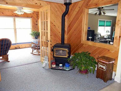 Kitchen. Propane heat stove in...