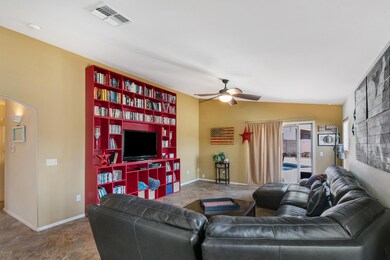 living room from front entry