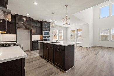 Kitchen with spacious central island