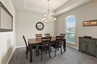 With plenty of space for a large table, and buffet