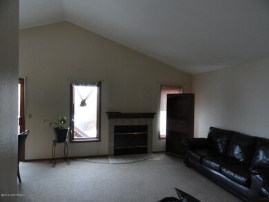 living room with fireplace