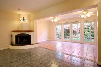 Fireplace-Florida Room-French Doors