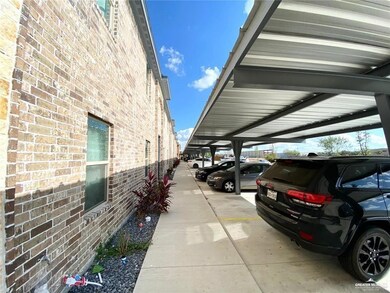 View of covered parking lot