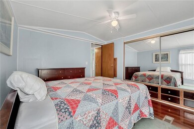 The master has ample storage drawers & closets.