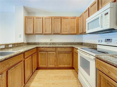 You can easily divide the three-sided kitchen into