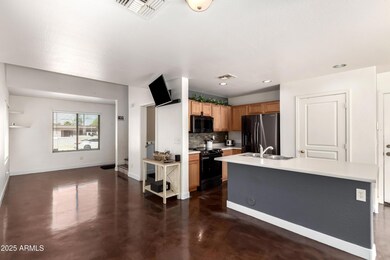kitchen/living rm.