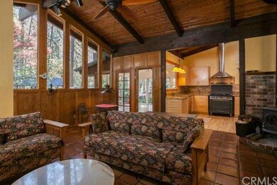 Sitting room and kitchen