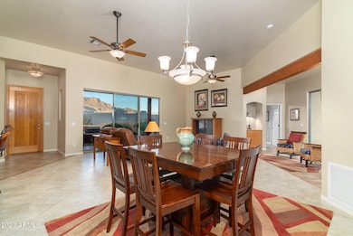 Dinning off kitchen open floor plan