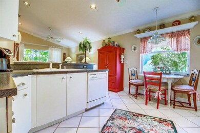 kitchen and eat-in area