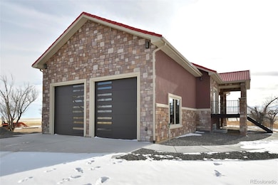 Large garage with tall doors