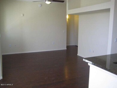 Living room with wood flooring