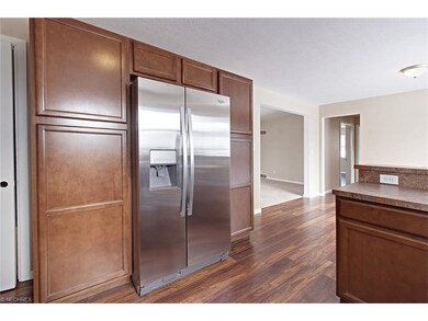 Built in pantry with new refrigerator