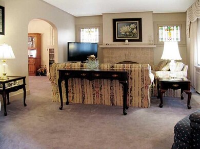 Living Room. 14x19 Living Room has stained glass f