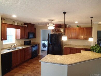 Large kitchen with island, open concept!