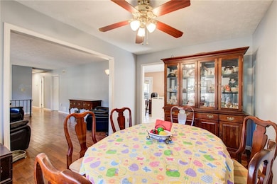 Dining space featuring hardwood / wood-style floor