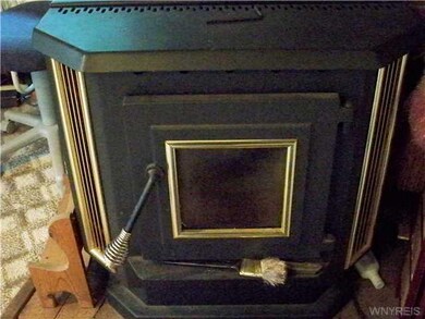Family Room This pellet stove in the family room i